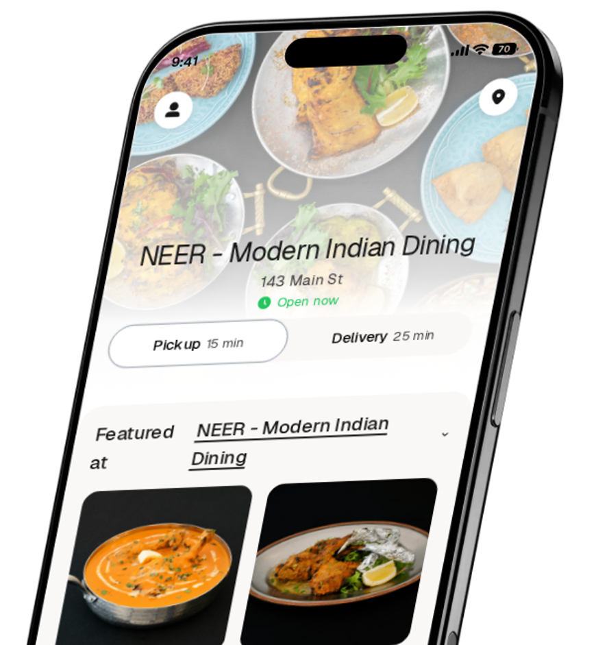 NEER - Modern Indian Dining app preview
