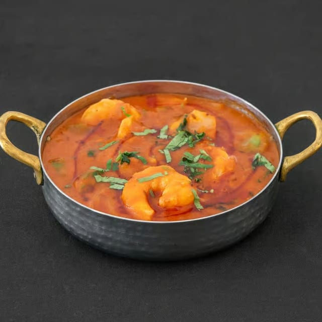 Garlic Bhuna Shrimp Tray.